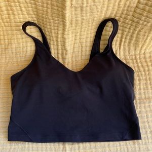 NWOT Lululemon cropped top with built in Bra